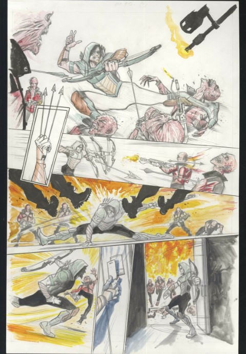 Green Arrow 3 pg 9 by Juan Ferreyra